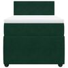 vidaXL Cama com molas/colch&atilde;o 90x190 cm veludo verde-escuro