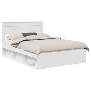 vidaXL Estrutura da Cama com cabeceira Branco 160 x 200 cm