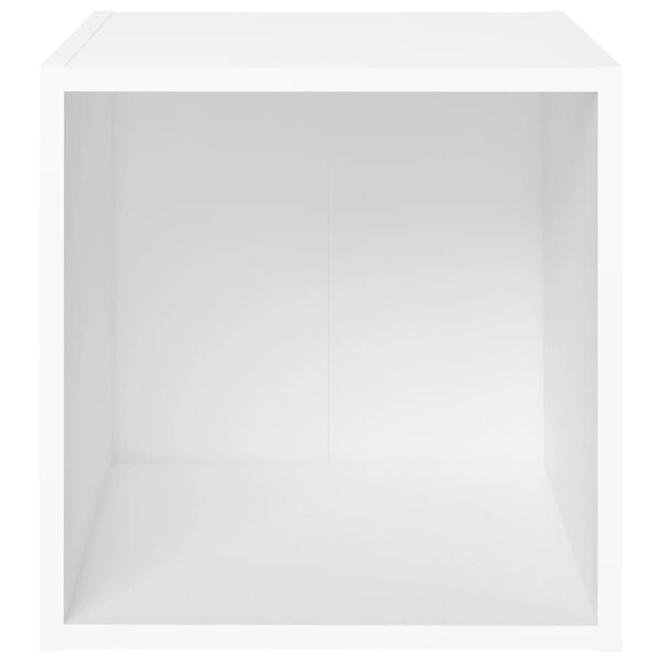 vidaXL Móvel de TV 37x35x37 cm contraplacado branco
