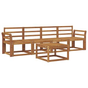 vidaXL Conjunto de Sof&aacute;s para Exterior 5 pcs Natural