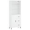 vidaXL Arm&aacute;rio alto 69,5x34x180 cm derivados de madeira branco