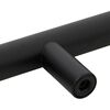 vidaXL Puxadores para móveis 5 pcs 320 mm aço inoxidável preto