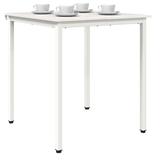 vidaXL Mesa de jantar Branco 70 x 70 x 75 cm