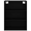 vidaXL Armário de parede suspenso 69,5x32,5x90 cm preto