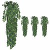vidaXL Trepadeira hera artificial 4 pcs 90 cm verde