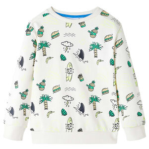 Sweatshirt para crian&ccedil;a cor cru suave 104