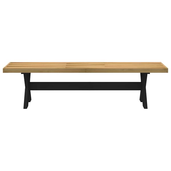 vidaXL Banco de jantar NOAIN pernas forma X 180x40x45 cm pinho maci&ccedil;o