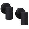vidaXL Candeeiros LED parede ilumina&ccedil;&atilde;o inf. exterior 2 pcs a&ccedil;o inox.