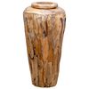 vidaXL Jarra decorativa 40x80 cm madeira de teca maci&ccedil;a