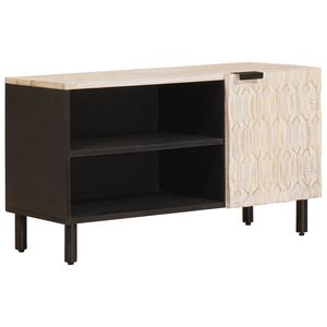 vidaXL Gabinete para TV Acabamento em Wash Branco 80 x 33 x 46 cm