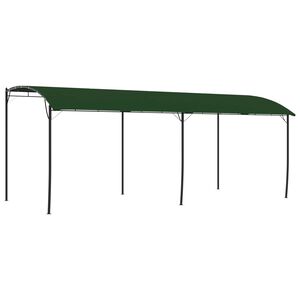 vidaXL Gazebo 6 x 3 x 2,55 m Verde A&ccedil;o revestido a p&oacute; e tecido 180 gsm