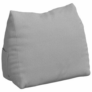 vidaXL Travesseiro para Costas Cinza Nuvem 45 x 20 x 35 cm tecido