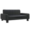 vidaXL Sof&aacute; infantil 70x45x30 cm couro artificial preto