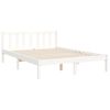 vidaXL Cama sem colch&atilde;o 140x200 cm madeira de pinho maci&ccedil;a branco