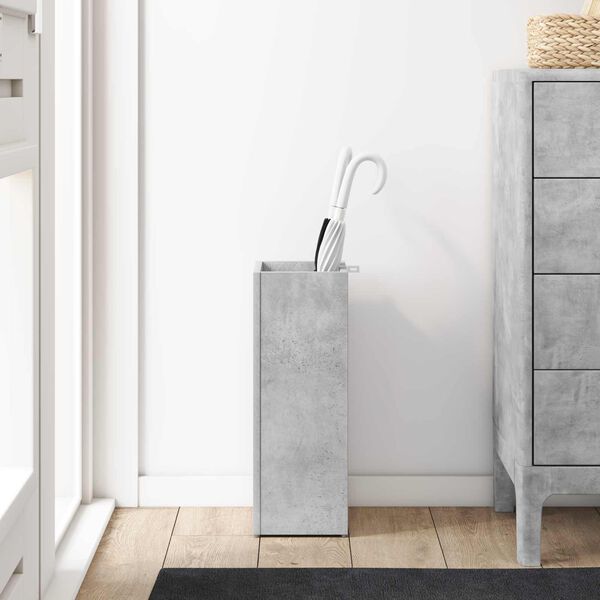 vidaXL Suporte de Guarda-Sol Cinzento 20 x 20 x 55,5 cm