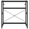 vidaXL Estrutura p/ lavat&oacute;rio casa de banho ferro 79x38x83 cm preto