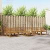 vidaXL Conjunto de Sof&aacute;s para Exterior 8 pcs Natural