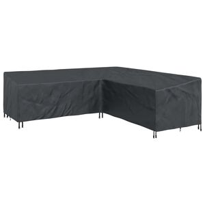 vidaXL Capa para M&oacute;veis Preto 270 x 270 x 80 cm Tecido Oxford 210D