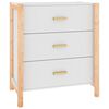 vidaXL Aparador 62x38x70 cm derivados de madeira branco