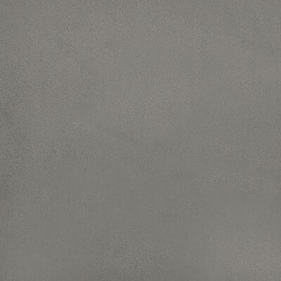 vidaXL Colchão de molas ensacadas 90x200x20 cm veludo cinza-claro