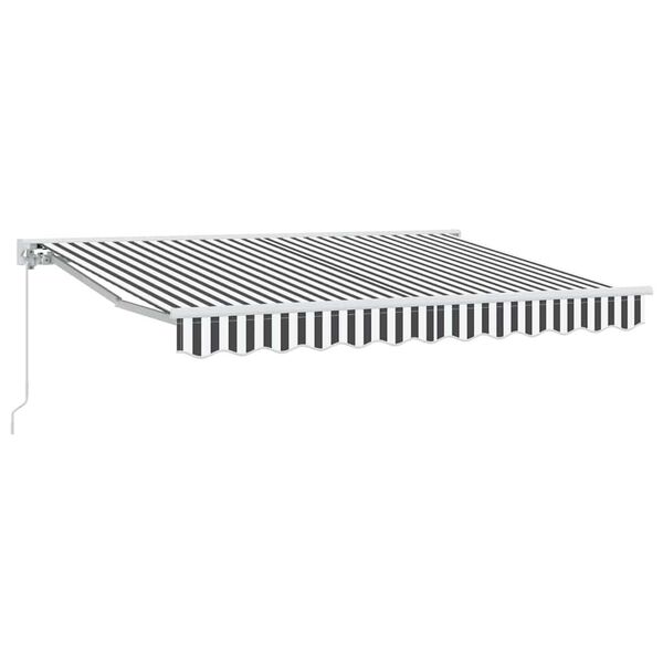 vidaXL Estrutura de Toldo Manual Antracite e Branco 300 x 200 cm