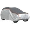vidaXL Cobertura carro p/ SUV prote&ccedil;&atilde;o de granizo L cinza/prateado