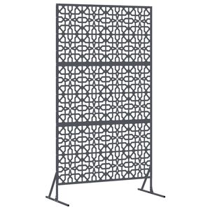 vidaXL Protetor de Privacidade Antracite 100 x 50 x 180 cm Aço