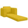 vidaXL Sof&aacute;-Cama Amarelo 98 x 71 x 83 cm Veludo