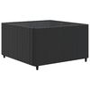 vidaXL 11 pcs conjunto lounge de jardim c/ almofadões vime PE preto