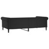 vidaXL Sof&aacute;-cama 100x200 cm couro artificial preto