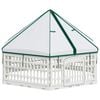 vidaXL Playpen para C&atilde;es com 6 Pain&eacute;is Branco 122 x 106 x 79 cm