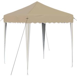 vidaXL Tenda de Festa Pop-up 195 x 195 x 245 cm Creme Tecido Oxford
