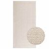 vidaXL Tapete ZIZUR creme 100x200cm aspeto de juta interior e exterior