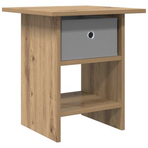 vidaXL Mesa-de-cabeceira com gaveta Carvalho Artesanal 41 x 40 x 45 cm