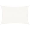 vidaXL Para-sol estilo vela 160 g/m&sup2; 5x6 m PEAD branco