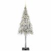 vidaXL &Aacute;rvore de Natal com 300 LEDs com suporte Branco 210 cm PE e A&ccedil;o