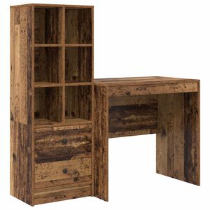 vidaXL Mesa Madeira antiga 125,5 x 50 x 127 cm 2 unid.