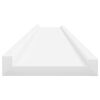 vidaXL Prateleiras de parede 2 pcs 115x9x3 cm branco