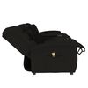 vidaXL Poltrona massagem 4 lug. reclin&aacute;vel c/ suporte copo preto