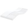 vidaXL Colch&atilde;o de espuma 100x210 cm 7 zonas dureza 20 ILD branco