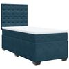 vidaXL Cama boxspring com colch&atilde;o 90x200 cm veludo azul