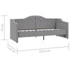 vidaXL Sof&aacute;-cama c/ colch&atilde;o e sa&iacute;da USB 90x200 cm tecido cinza-claro