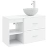 vidaXL Conjunto de M&oacute;veis para Banheiro 2 pcs Branco
