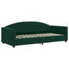 vidaXL Sof&aacute;-cama c/ gavet&atilde;o e colch&otilde;es 90x200cm veludo verde-escuro