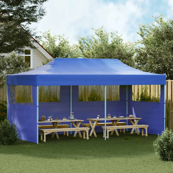 vidaXL Tenda pop-up dobrável 3 x 6 m azul
