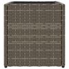 vidaXL Vaso/floreira de jardim 2 pcs 36x30x32 cm vime PE cinzento