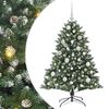 vidaXL &Aacute;rvore de Natal Artificial Verde 120 cm PVC, Pl&aacute;stico e A&ccedil;o