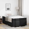vidaXL Estrutura da Cama com colch&atilde;o Preto 120 x 190 cm tecido