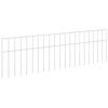vidaXL Painel de Cerca para Jardim 24 pcs A&ccedil;o Galvanizado Prateado