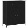 vidaXL Buffet Carvalho Preto 70 x 30 x 80 cm Derivados de Madeira